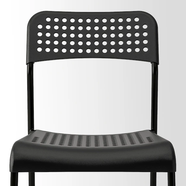 Стілець IKEA ADDE чорний (902.142.85) - зображення 8
