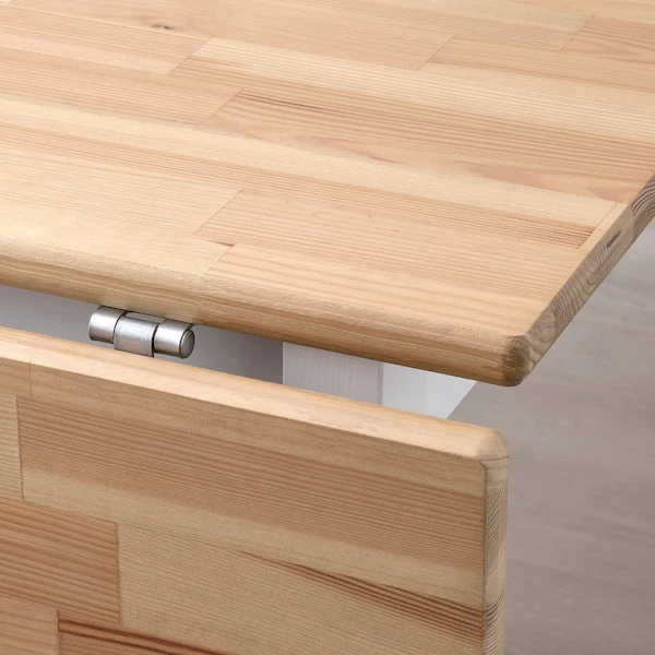 Стіл з відкидною стільницею IKEA PINNTORP 67/124x75 см світло-коричнева морилка/біла морилка (705.294.65) - изображение 4