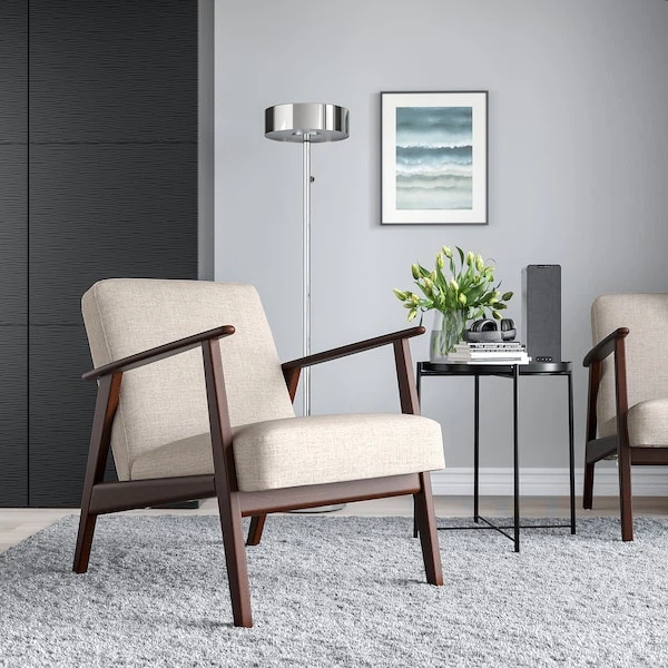 Крісло IKEA EKENASET Kilanda світло-бежеве (905.331.74) - изображение 2