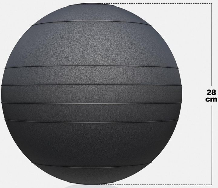 Гумовий медичний м'яч Gorilla Sports 15 кг (4260438731396) - зображення 4