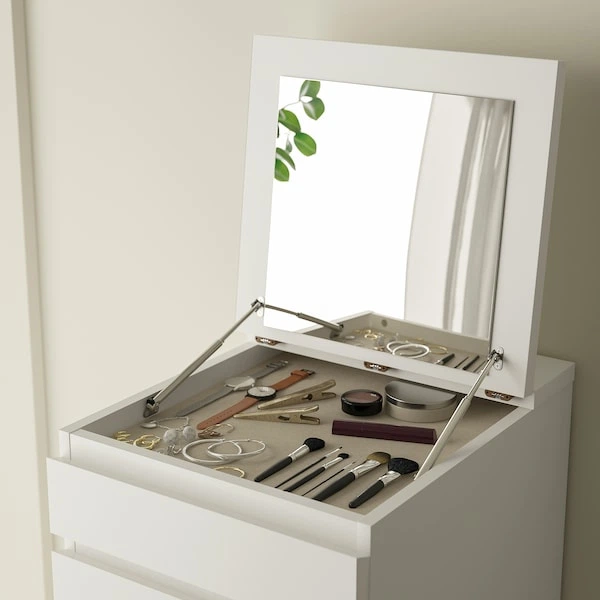 Комод IKEA MALM білий / дзеркало (704.035.93) - изображение 2