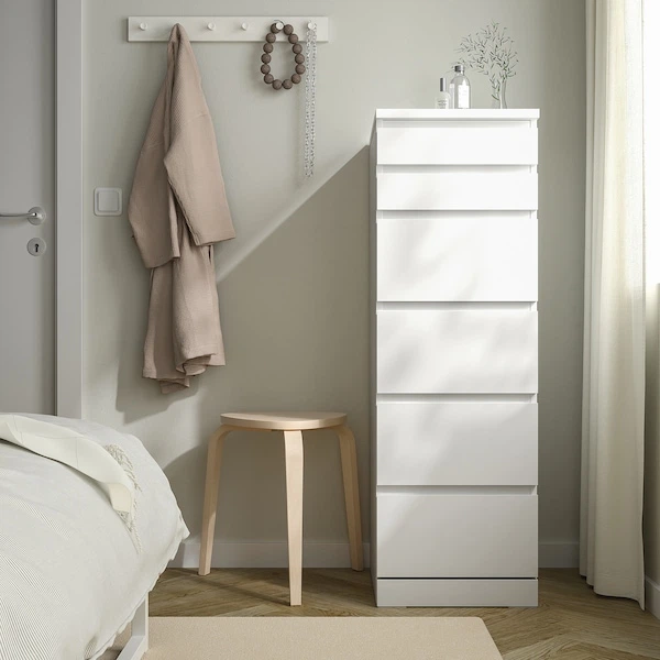 Комод IKEA MALM білий / дзеркало (704.035.93) - изображение 4