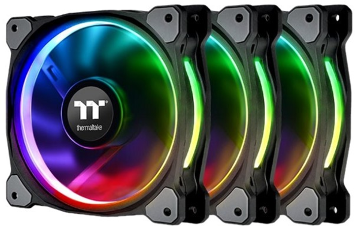 Zestaw wentylatorów Thermaltake Riing Plus 14 RGB Radiator Fan TT Premium Edition Black (4717964407870) - obraz 1