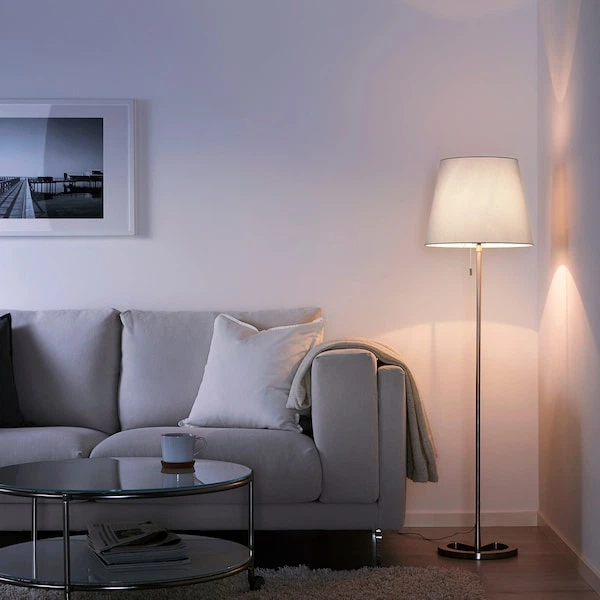Торшер IKEA NYFORS білий нікельований (903.031.06) - зображення 2