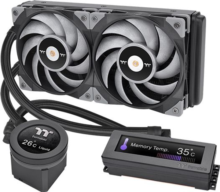 Chłodzenie wodne Thermaltake Floe RC Ultra 240 CPU & Memory AIO Liquid Cooler Black (4713227528016) - obraz 1