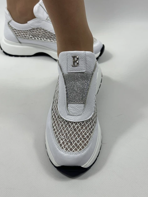 Женские кроссовки с секой Evromoda 39 (25,0см) Белый 3329 - изображение 2