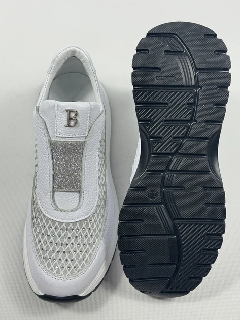 Женские кроссовки с секой Evromoda 39 (25,0см) Белый 3329 - изображение 6