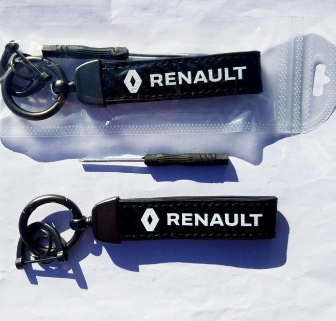 Автомобільний брелок для ключів Renault 1 шт Чорний - Фото 1 Автомобільний брелок для ключів Renault 1 шт Чорний - зображення 1