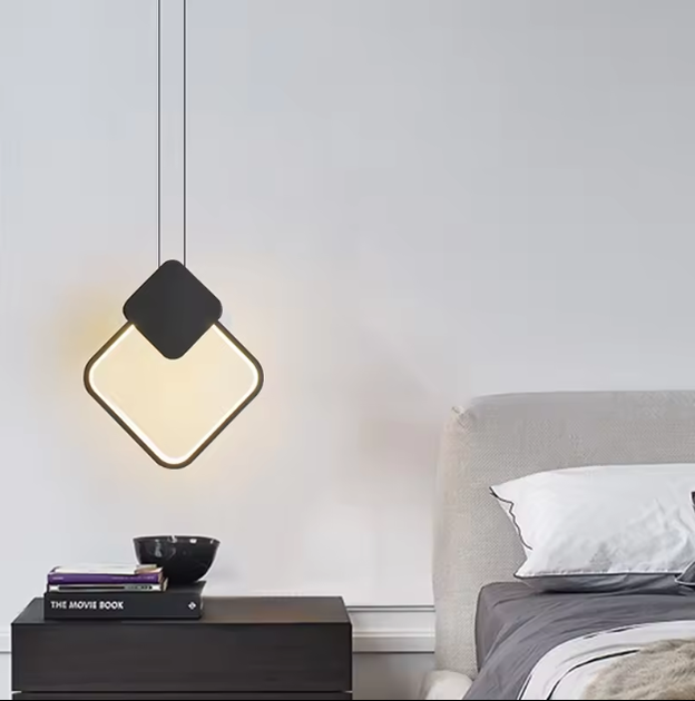 Подвесной светодиодный светильник LED бра металлический черный 3 цветной режим 12W 3000-6000K (NZ077) - изображение 1