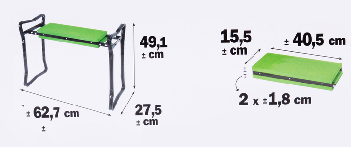 Садова підставка для колін Ribimex 13 x 60 x 28 см (3700194417505) - зображення 4