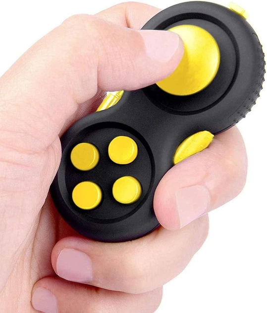 Іграшка антистрес Fidget Pad фіджет брелок з кнопками попит / Pop it у формі Джойстика, жовтий "G" (86914617) - зображення 2