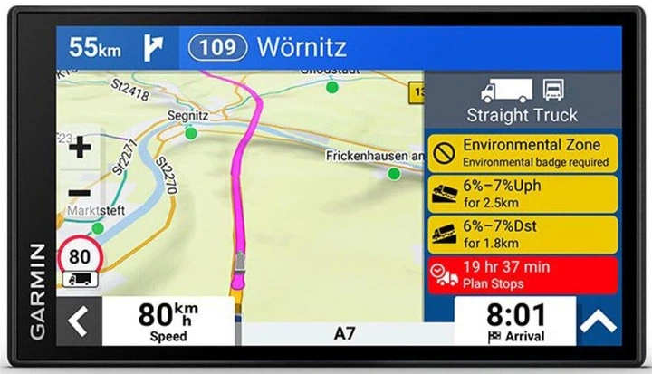 GPS-навигатор GARMIN Dezl LGV610 MT-D Europa (010-02738-10) (для грузовых автомобилей) - изображение 6