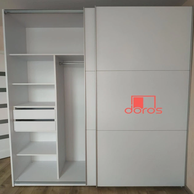 Шафа купе Doros G-Caiser Білий 2 ДСП / 3 частини 220х60х240 (42003007) - зображення 5