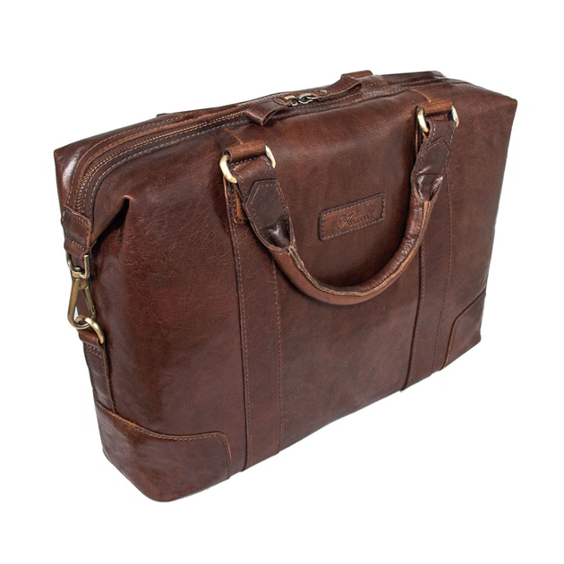 Cумка чоловіча для ноутбука 15 Ashwood G34 Brandy Коричневий (G34 BRANDY) - изображение 2