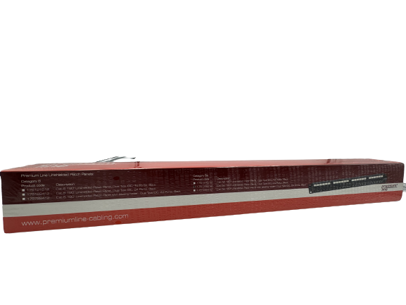 Патч-панель сетевая Premium Line 24 порта UTP, 1U, кат.5Е, +B484:C502Dual Type IDC, черный 175122412 - изображение 3