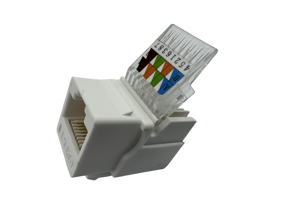 Модуль Keystone RJ-45, UTP, cat.5e, узкий, безинструментальный - Фото 4 Модуль Keystone RJ-45, UTP, cat.5e, узкий, безинструментальный - изображение 4