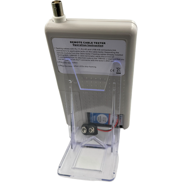 Тестер світлодіодний (RJ45 STP та UTP, RJ12, BNC, USB) (RX1000) WT-4065 - Фото 3 Тестер світлодіодний (RJ45 STP та UTP, RJ12, BNC, USB) (RX1000) WT-4065 - зображення 3