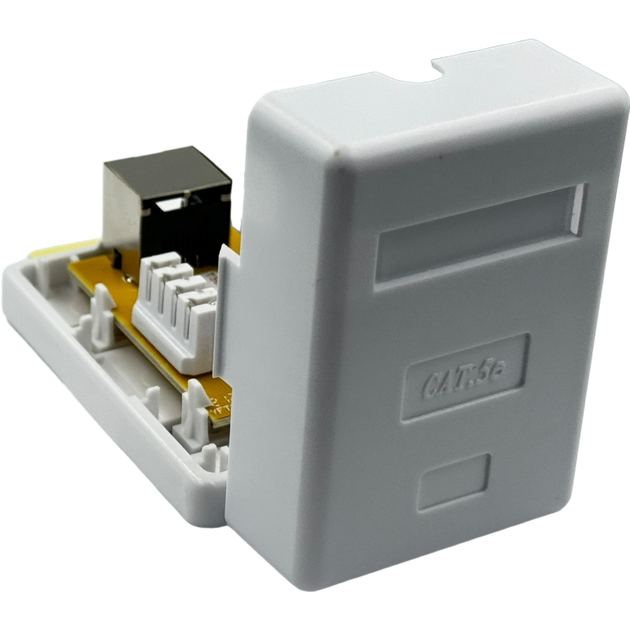 Розетка зовнішня Hypernet 1хRJ45, cat.5e, FTP MB-STP1 - зображення 4