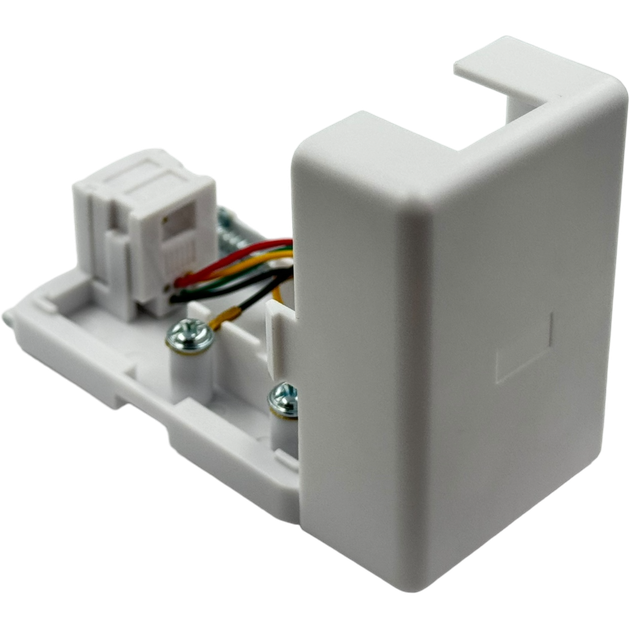 Телефонна розетка зовнішня Hypernet 1хRJ12, cat.5e, UTP, TMB-1 - зображення 3
