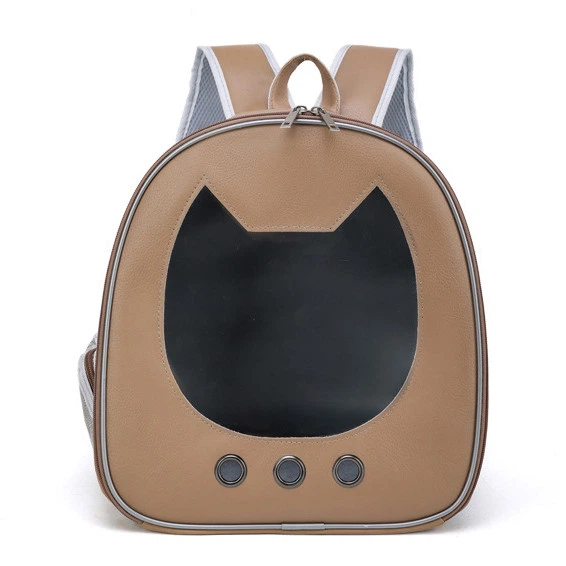 Рюкзак-переноска CosmoPet CP-35 для кошек и собак 34х30х20 Brown - изображение 2