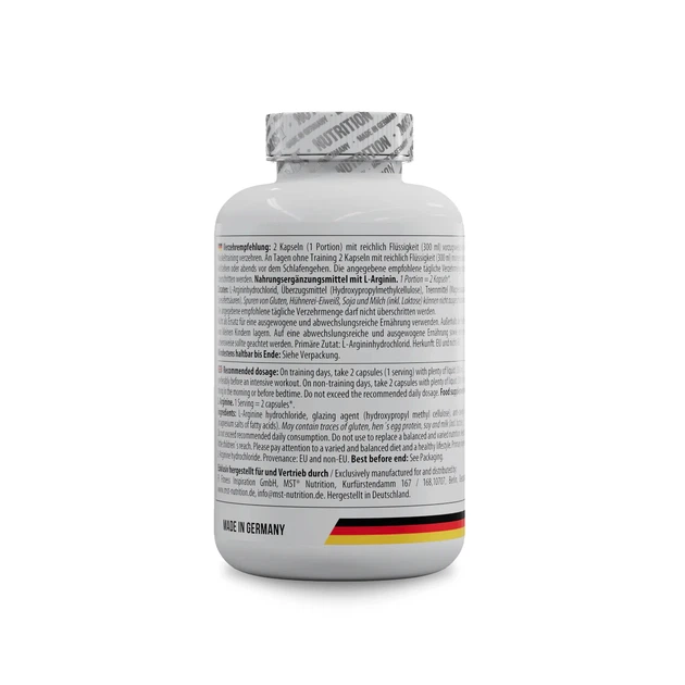 Аминокислота L-Arginine, 240 капсул MST 000297688 - изображение 3