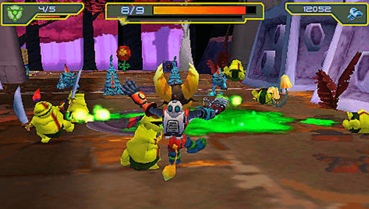 Игра Sony PlayStation Portable Ratchet & Clank Size Matters Английская Версия Б/У - изображение 4