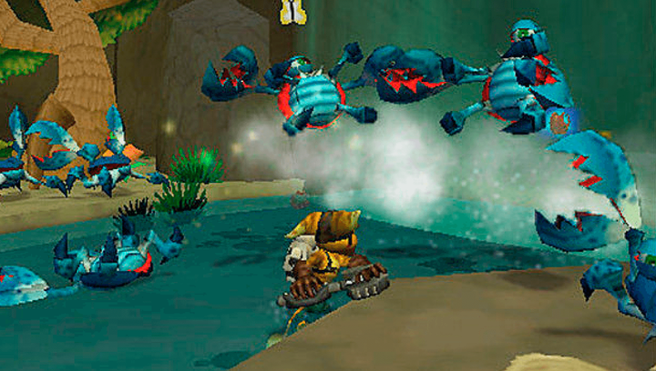 Игра Sony PlayStation Portable Ratchet & Clank Size Matters Английская Версия Б/У - изображение 6