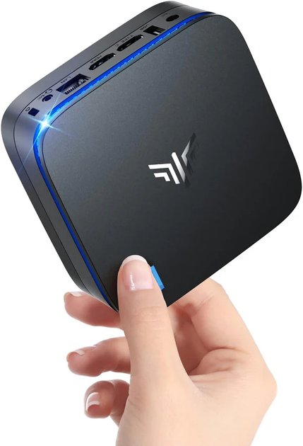 Мини ПК NiPoGi AK1 Plus / Intel Processor N95 / RAM 8GB / SSD 256GB / 2 x HDMI / LAN / Wi-Fi 5 / Bluetooth 4.2 / Windows 11 / Черный - изображение 3