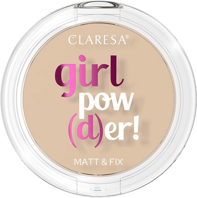 Акція на Пудра для обличчя Claresa компактна з природним матовим ефектом Girl Powder тон 01 Translucent 12 г від Rozetka