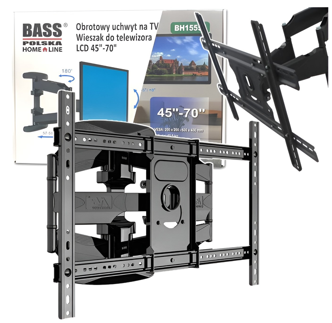 Uchwyt do telewizora Bass Polska BH 15554 45 - 70" (5902067622452) - obraz 4