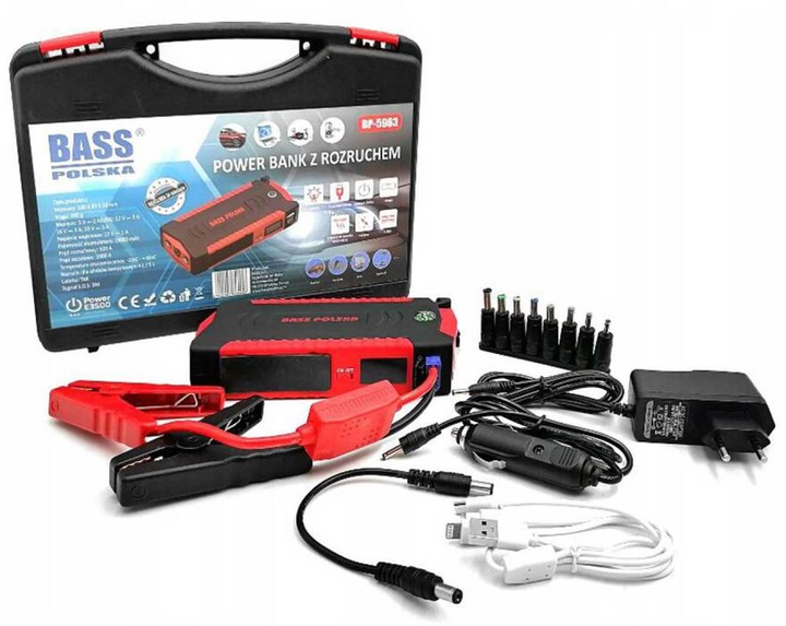 Urządzenie rozruchowe Bass Polska 19000 mAh 500 - 1000 A (5902067625453) - obraz 3
