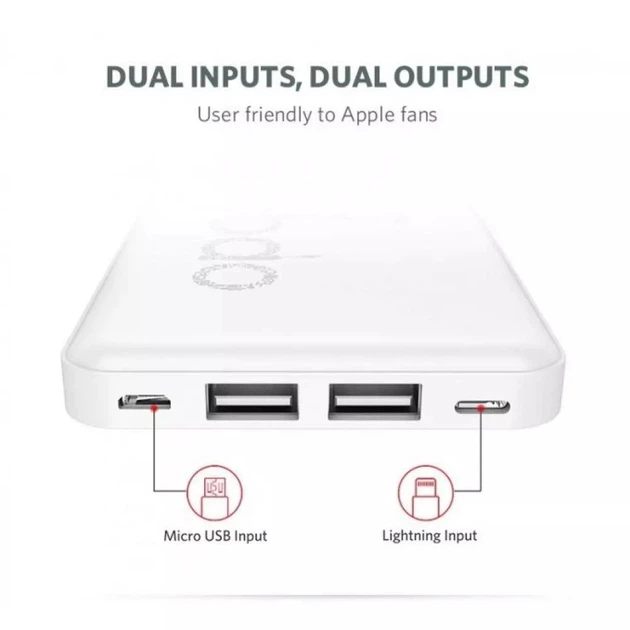 Повербанк Yoobao KJ0З Power Bank портативна батарея для телефону планшета 10000 mAh, Рожевий - зображення 5