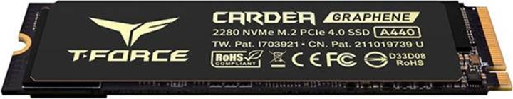 Dysk SSD Team Group Cardea A440 1 TB M.2 2280 NVMe 1.4 PCIe 4.0 x4 Czarno-złoty (765441056046) - obraz 1