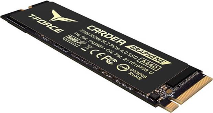 Dysk SSD Team Group Cardea A440 1 TB M.2 2280 NVMe 1.4 PCIe 4.0 x4 Czarno-złoty (765441056046) - obraz 2