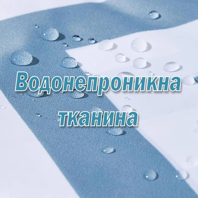 Тканевая шторка-занавеска для ванной Aquarius 180 х 180 см с кольцами - Серо-голубой омбре - 100% полиэстер - изображение 3