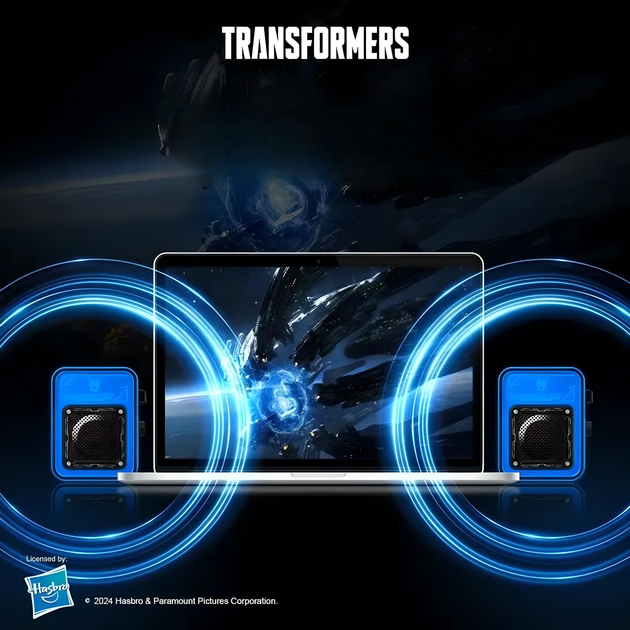 Портативна Bluetooth колонка Transformers TF-Y02 Megatron з басами, RGB-підсвічуванням, 1800 mAh, чорна - зображення 8