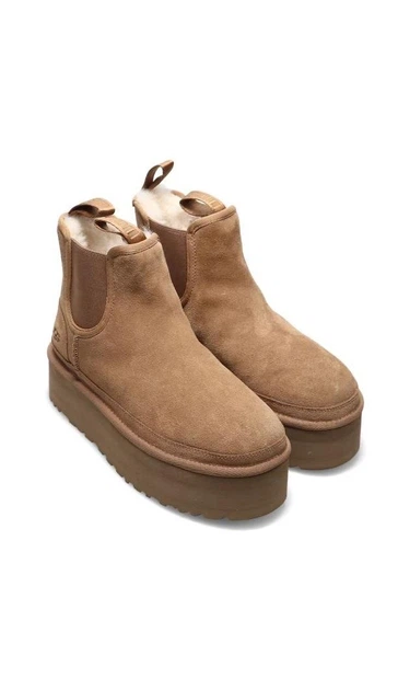 Уггі Neumel Platform Chelsea 1134526 Горіховий 37 - зображення 2