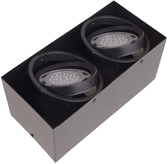 Точковий світильник Brille AL-720/2 AR111 BK (36-375) - Фото 2 Точковий світильник Brille AL-720/2 AR111 BK (36-375) - зображення 2