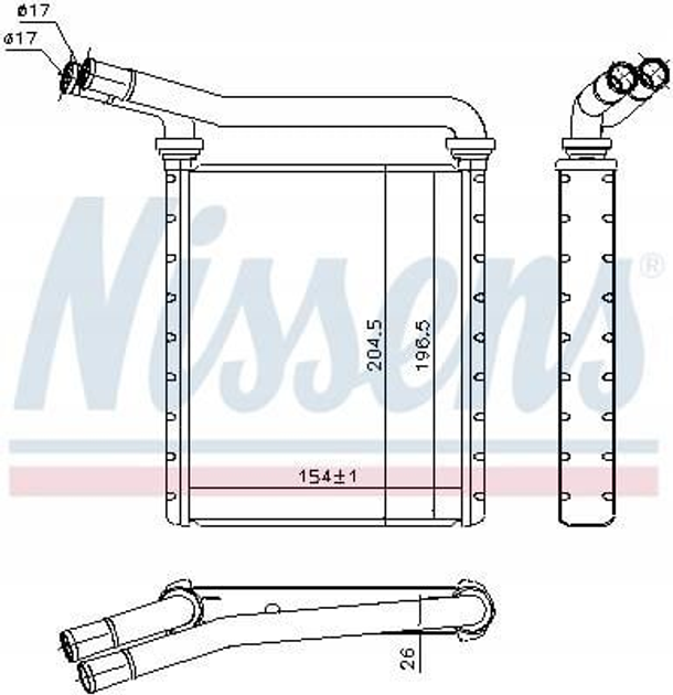 печь TOYOTA RAV 4 III (#A30) (06-) 2.2 D4D Nissens (707090) - изображение 1