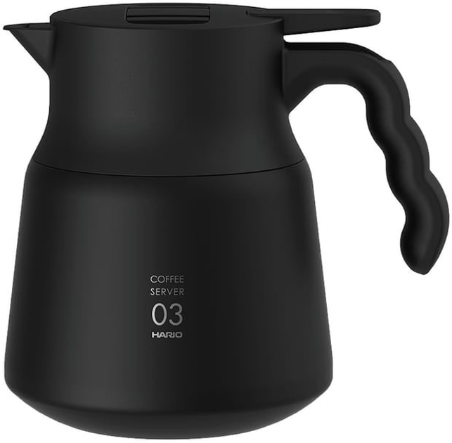 Сервер Hario V60-03 Plus Ізольований з нержавіючої сталі Чорний 800 мл (4977642220065) - зображення 1