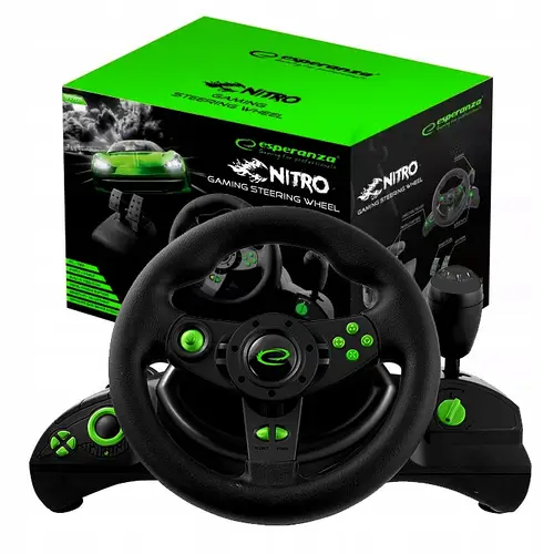 Игровой руль Esperanza PC/PS3 Black-Green (EGW102) - изображение 2