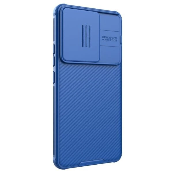 Чохол зі шторкою для камери NILLKIN CamShield Pro для Xiaomi Poco F6 - Blue - зображення 4