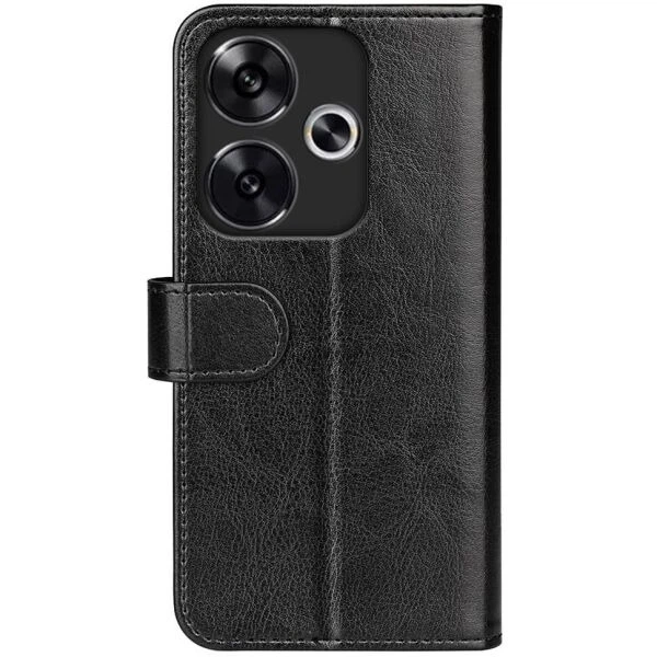 Классический чехол-книжка Deexe Wallet Style для Xiaomi Poco F6 - Black - изображение 6