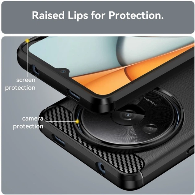 Защитный чехол-бампер для Xiaomi Redmi A3 /Poco C61 - Фото 3 Защитный чехол-бампер для Xiaomi Redmi A3 /Poco C61 - изображение 3