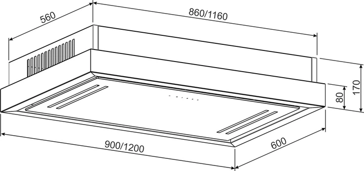 Вытяжка GRANADO Alia 2914-1800 inox white glass - Фото 13 Вытяжка GRANADO Alia 2914-1800 inox white glass - изображение 13