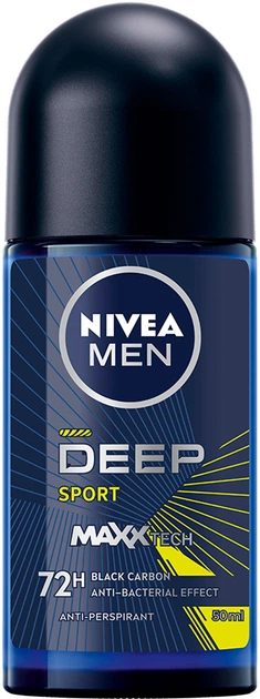 Антиперспирант NIVEA MEN Deep Sport 50 мл (5900017094380) - Фото 1 Антиперспирант NIVEA MEN Deep Sport 50 мл (5900017094380) - изображение 1