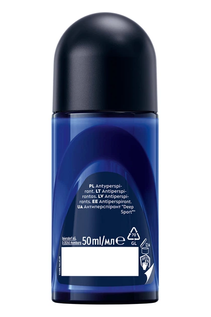 Антиперспирант NIVEA MEN Deep Sport 50 мл (5900017094380) - Фото 7 Антиперспирант NIVEA MEN Deep Sport 50 мл (5900017094380) - изображение 7