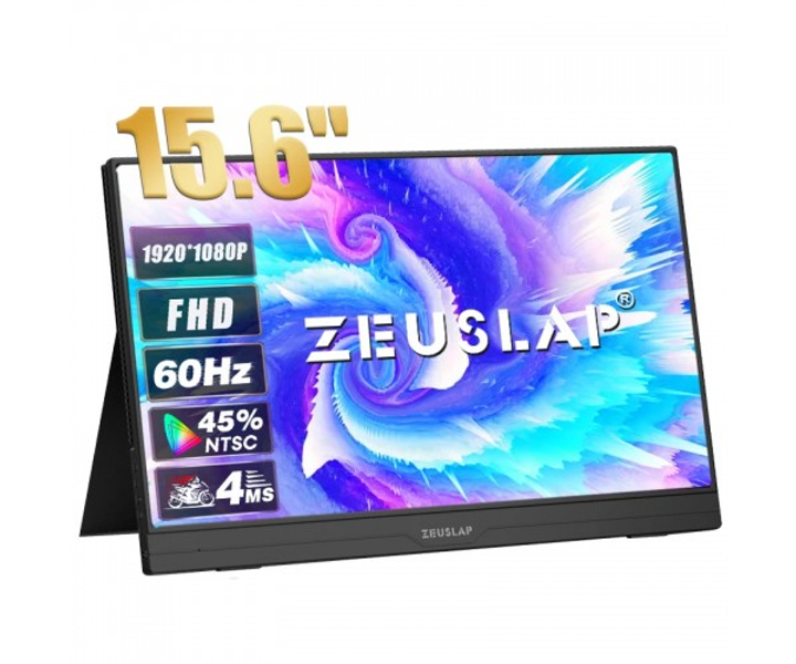Портативний монітор Zeuslap AT156 black 15,6" 1920x1080 - изображение 1