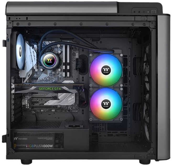 Система рідинного охолодження Thermaltake TH280 V2 ARGB Sync All-In-One Liquid Cooler Black (4713227537919) - зображення 6