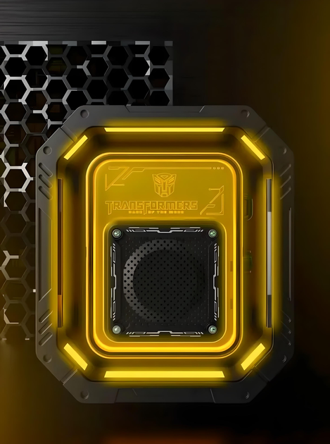 Портативная Bluetooth колонка Transformers TF-Y02 BumbleBee с басами, RGB-подсветкой, 1800 mAh, жёлтая - изображение 5